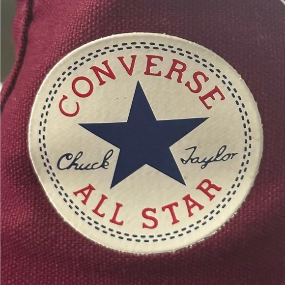 Maroon Converse Unisex Sneakers - Picture 9 of 9
